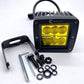 Code 4 LED 3″ 30 Watt LED Pod Light Flood Pattern in Amber, sold individually
