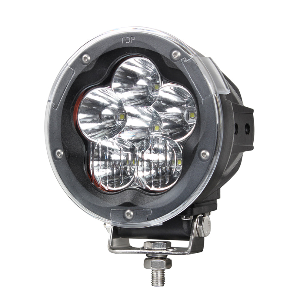 Code 4 LED 5″ 90 Watt round spot light combo beam with clear cover, sold individually