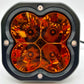 Code 4 LED 5″ 80 Watt square amber pod light in spot pattern, sold individually