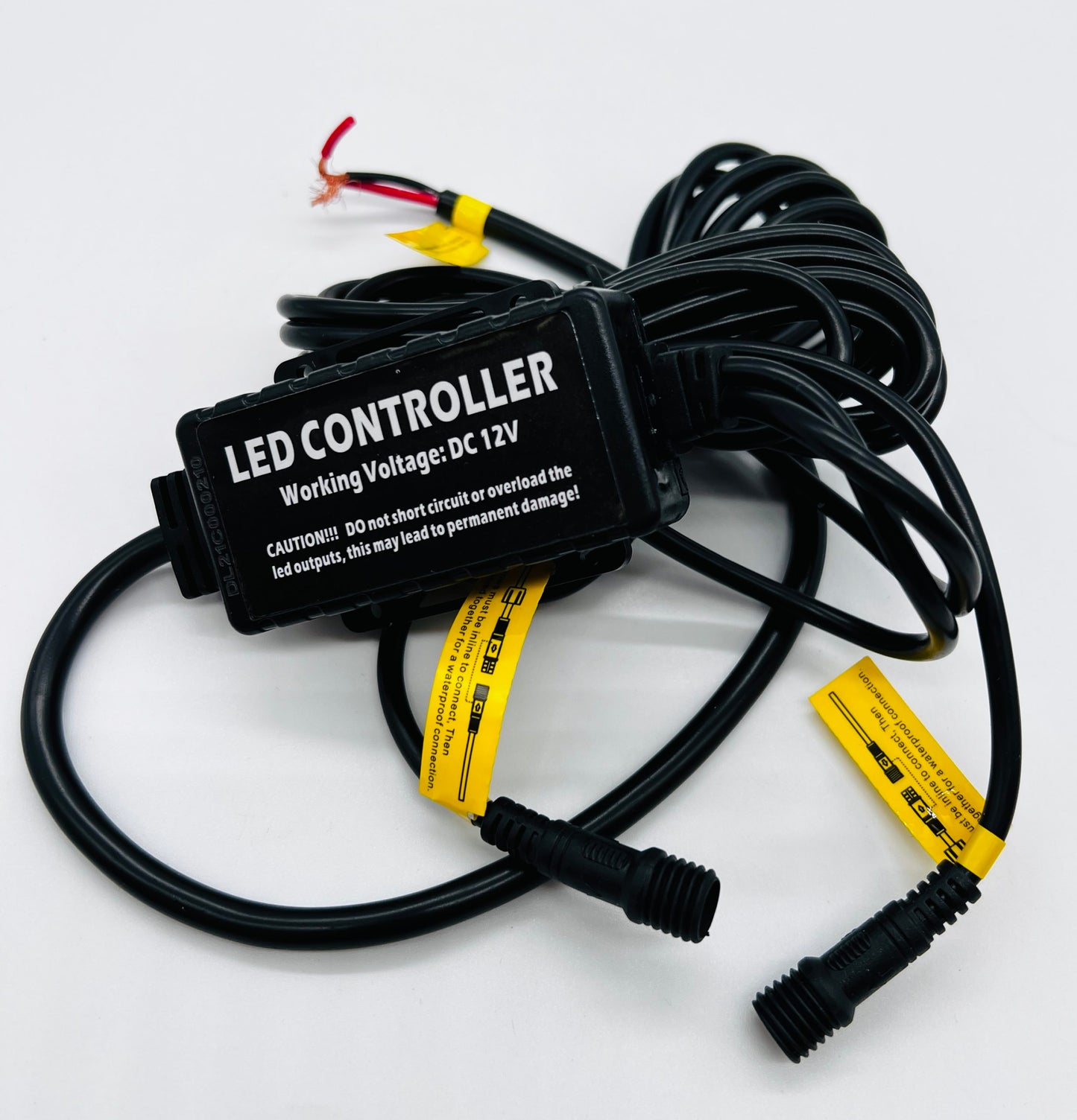 Code 4 LED Dual RGBW lighted whip controller with remote control