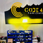 Code 4 LED 5″ 70 watt Horizon series combination amber light with side shooters, sold individually