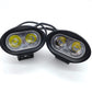 Code 4 LED 4″ 30 Watt oval WHITE pod light, sold in pairs