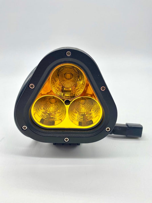 Code 4 LED 45w Triangle Amber Pod Light in Combo pattern, sold individually