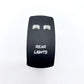 Code 4 LED 5 pin Rocker Switch for rear lights/sold individually