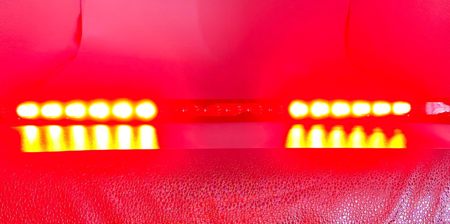31 inch LED Chase Bar with 7 strobing patterns.