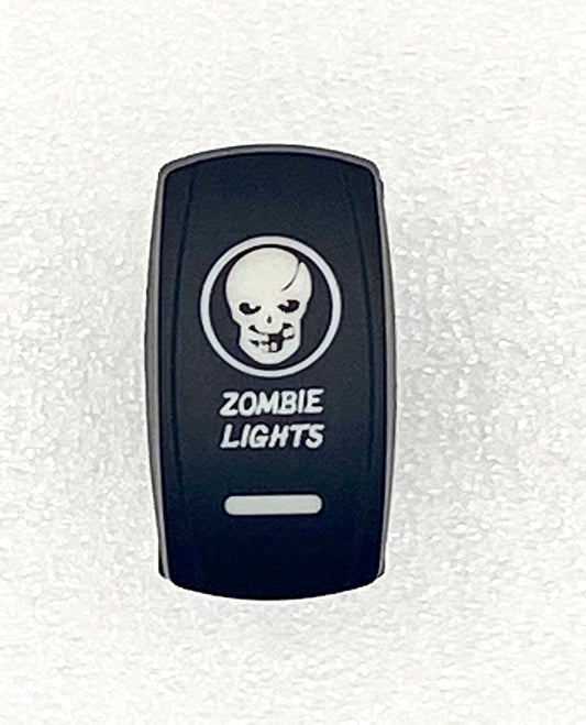 Code 4 LED 5 pin Rocker Switch with Zombie Logo/sold individually
