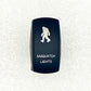 Code 4 LED 5 pin Rocker Switch with Sasquatch Logo/sold individually
