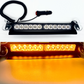 Code 4 LED 12″ch single row amber strobing light bar with suction cup mounts and 18 strobing modes