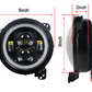 Code 4 LED Jeep Wrangler JL/JT 9″ 90 Watt headlight with white DRL/Amber Blinker