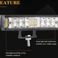 6 inch LED 60 Watt (pair) Double Row Combo/Side Shooter Light Bars/Sold in Pairs