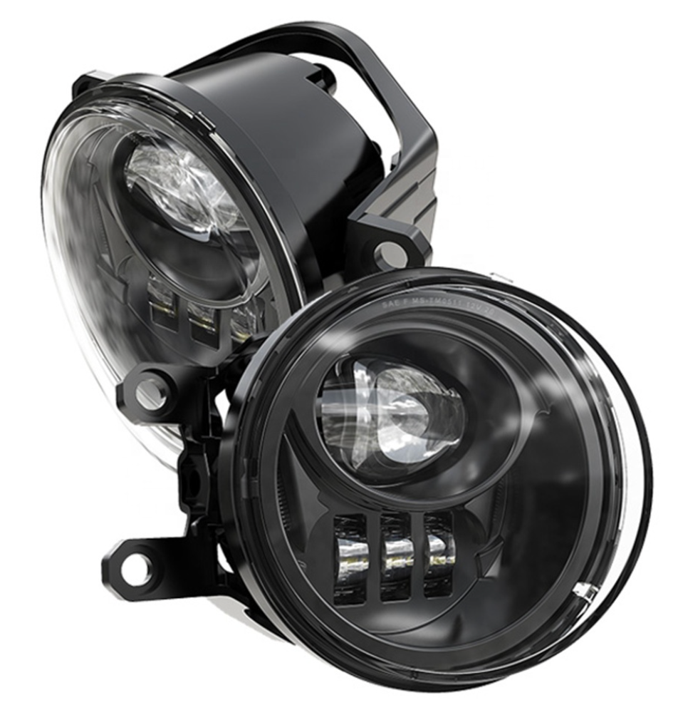 Code 4 LED 2016-Present Toyota Tacoma OEM Fog Light Upgrade in Black, sold in pairs