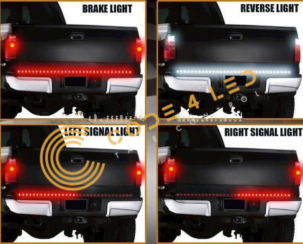Code 4 LED 60″ Truck Tailgate LED Light Strip With Running- Signal- Reverse- Brake